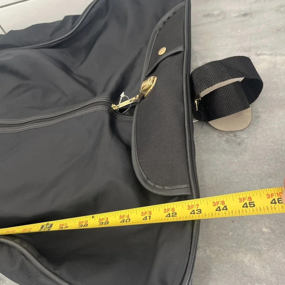 Black‎ Canvas Vintage American Tourister Hanging Garment Bag 43x24 NWT!